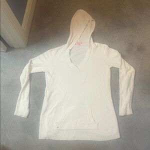 Lilly Pulitzer White Hooded Sweater